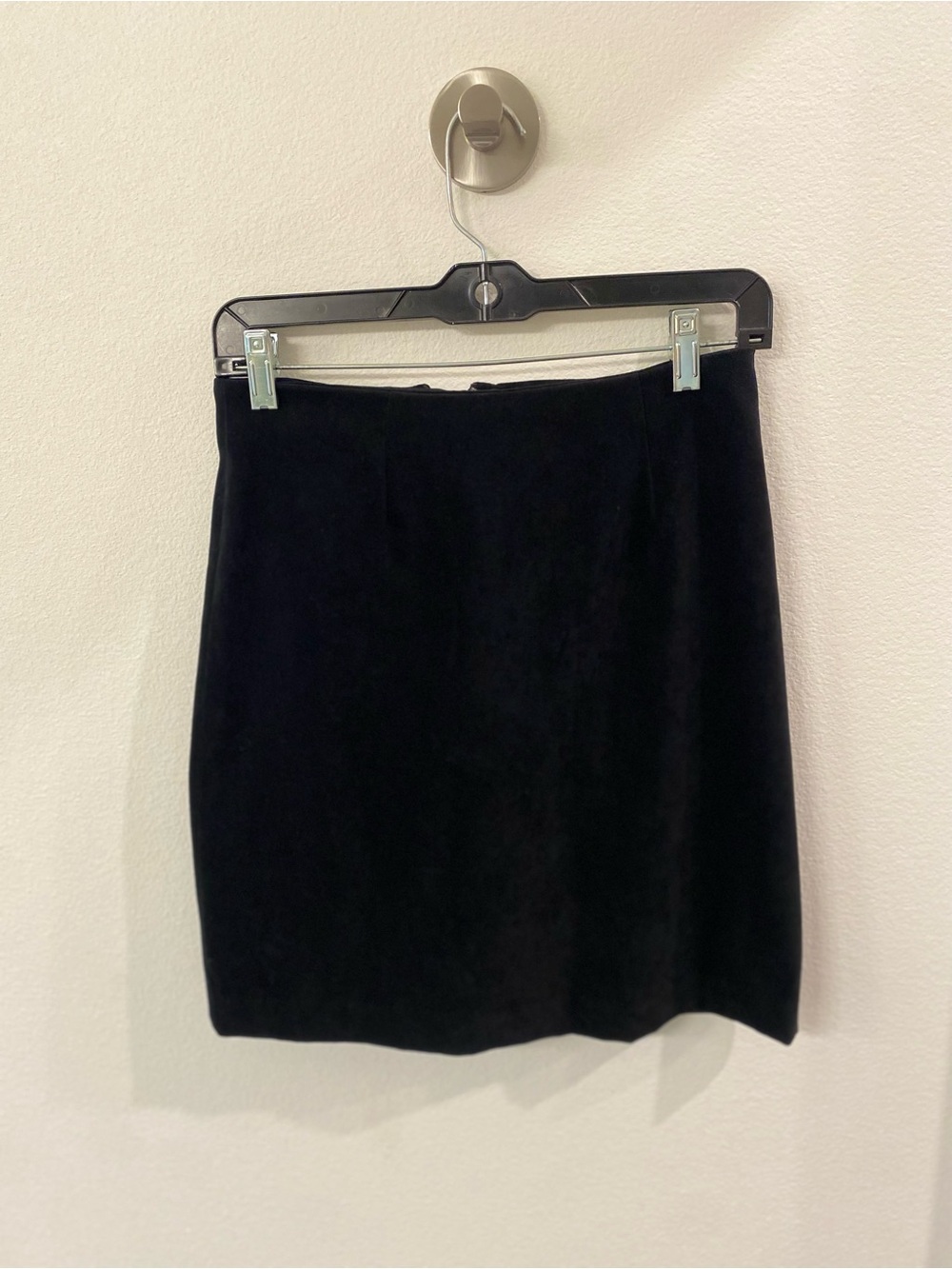 Vintage Cache Suede Black Mini Skirt